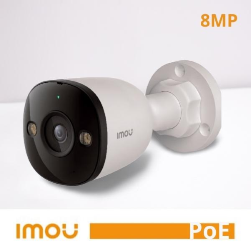 IMOU TELECAMERA POE 8MP (4K) 25/30FPS, POE/12V DC, HUMAN VEHICLE DETECTION, SMART COLOR NIGHT VISI